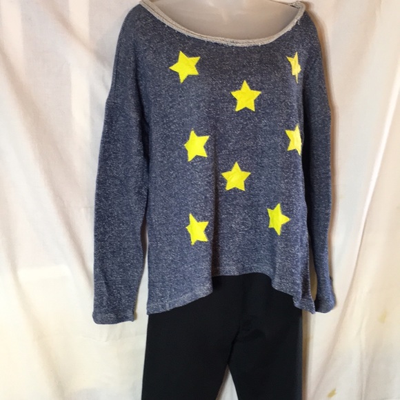 Star embellished high/low sweatshirt - Picture 2 of 3